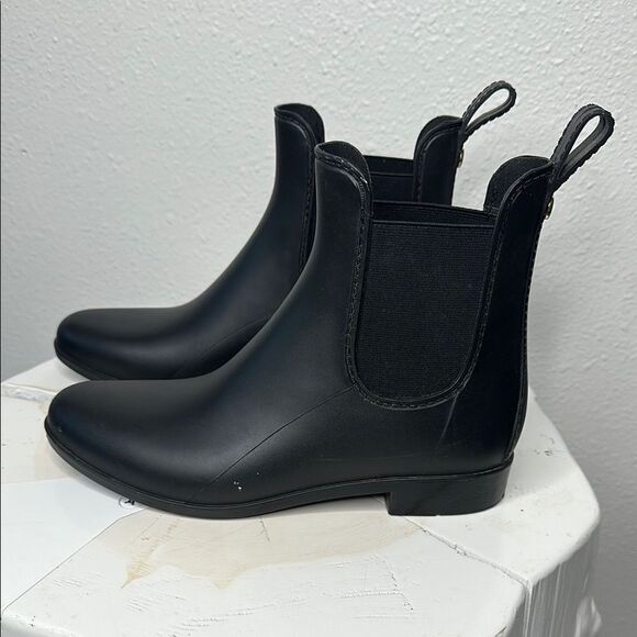 Sam Edelman Tinsley Black Chelsea Rain Boots - Size 7 (A-1644) - Picture 7 of 12